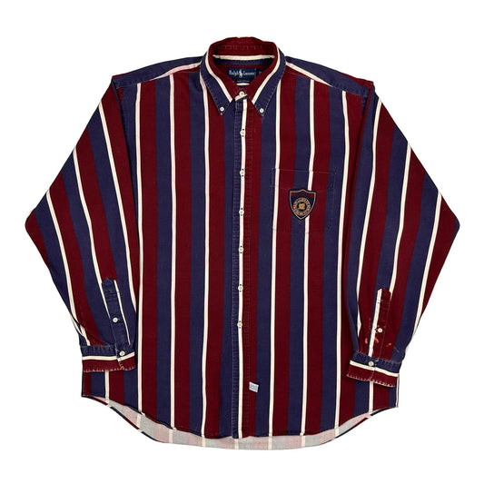 Ralph Lauren Striped Shirt - XL Blue Cotton