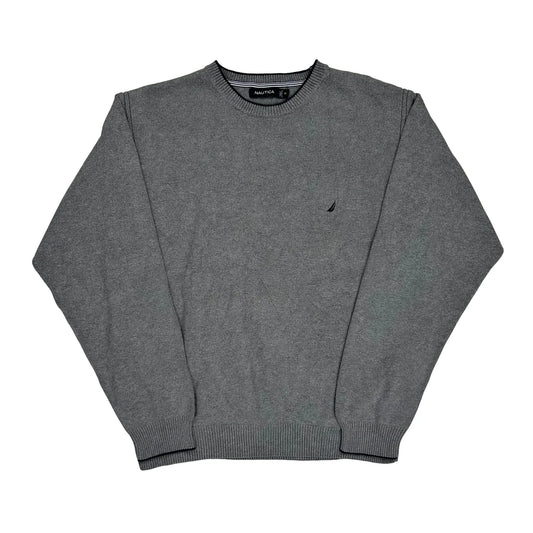 Nautica Jumper - XL Grey Cotton