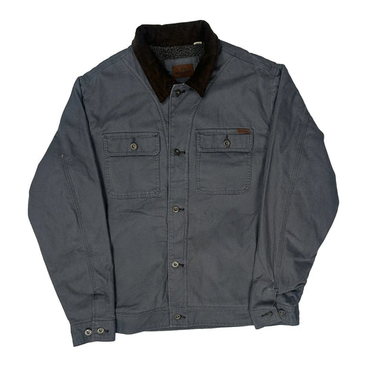 Vintage Workwear Woolrich Jacket - Large Grey Cotton