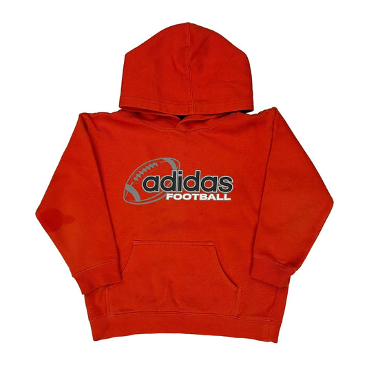 Vintage Age 6 Adidas Football Hoodie - XS Red Cotton