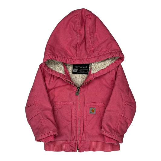 Age 12 Months Carhartt Fitted Jacket - 2XS Pink Cotton