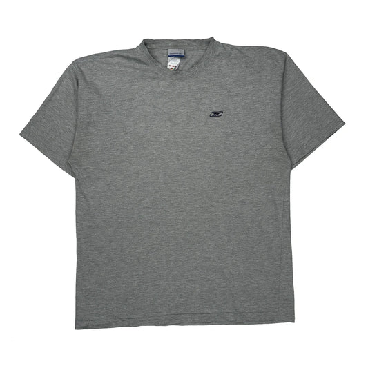 Reebok T-Shirt - XL Grey Cotton Blend