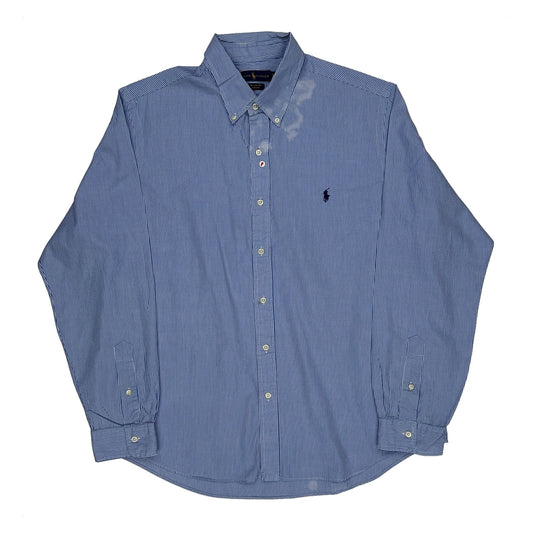 Ralph Lauren Striped Shirt - XL Blue Cotton