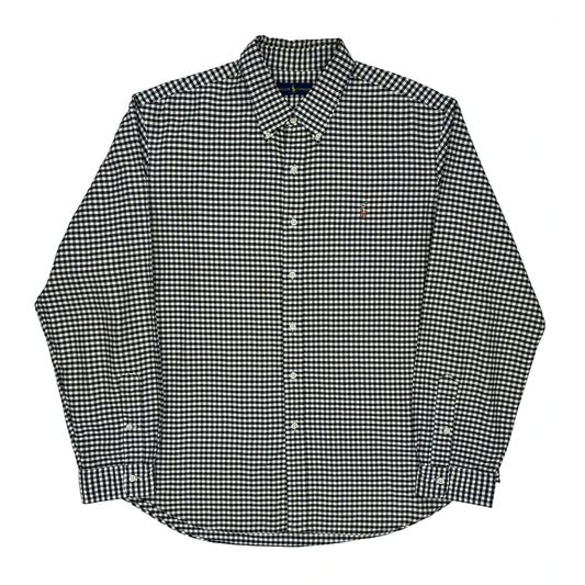 Ralph Lauren Checked Shirt - 2XL Black & White Cotton