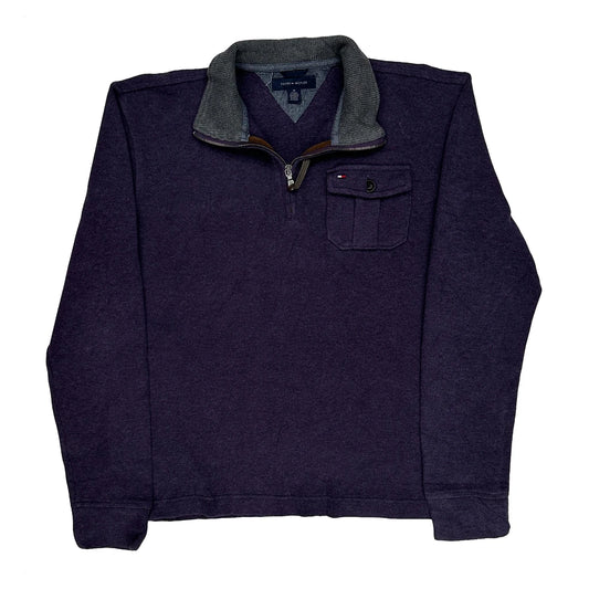 Vintage Tommy Hilfiger Jumper - Medium Purple Cotton