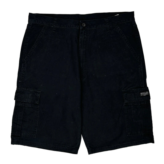 Wrangler Cargo Shorts - 36W 9L Black Cotton