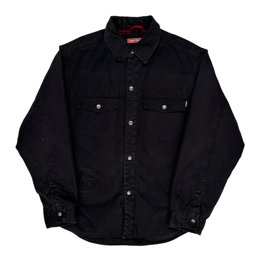 Craftsman Overshirt - Medium Black Cotton