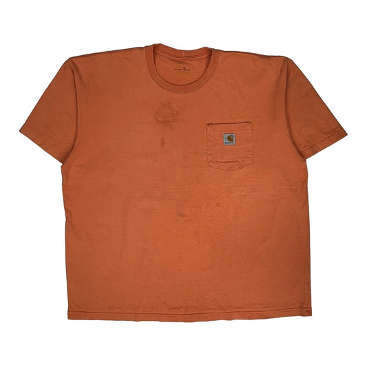 Vintage Carhartt T-Shirt - XL Orange Cotton