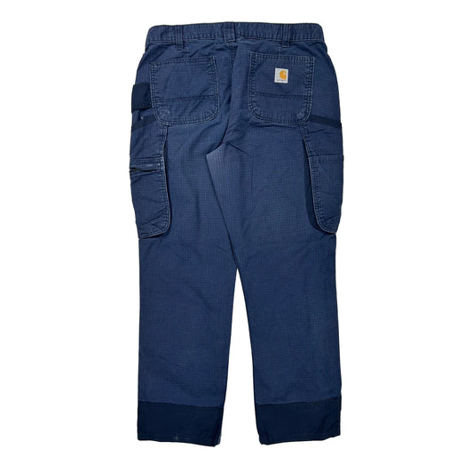 Carhartt Cargo Trousers - 34W 29L Blue Cotton