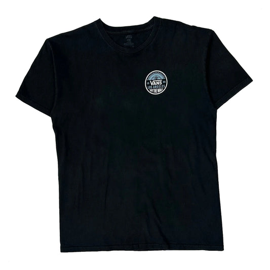 Vintage Vans Graphic T-Shirt - Large Black Cotton