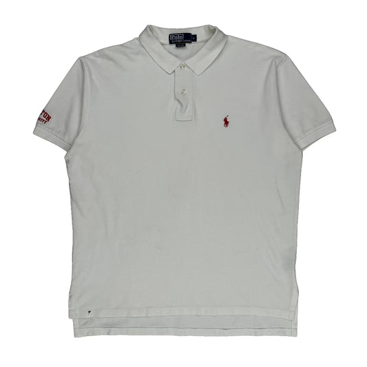 Polo By Ralph Lauren Polo Shirt - Large White Cotton