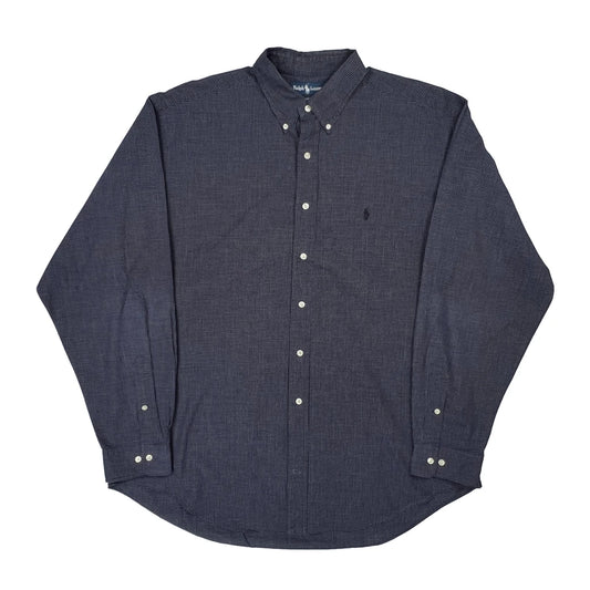 Yarmouth Ralph Lauren Checked Shirt - XL Blue Cotton