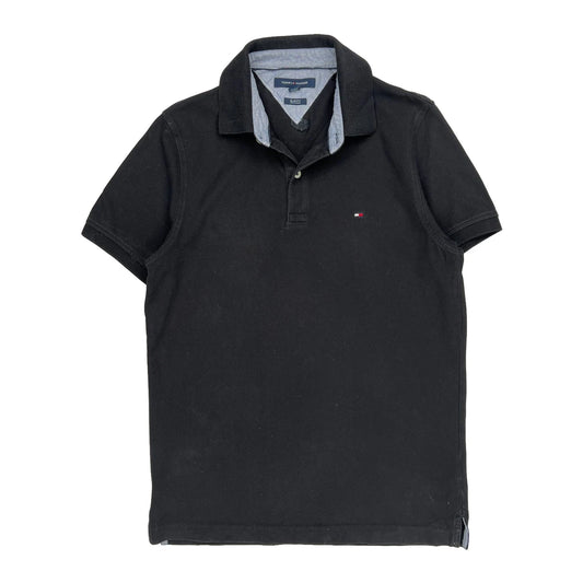 Tommy Hilfiger Slim Fit Polo Shirt - Medium Black Cotton
