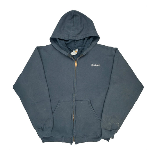 Carhartt Hoodie - XL Blue Cotton Blend