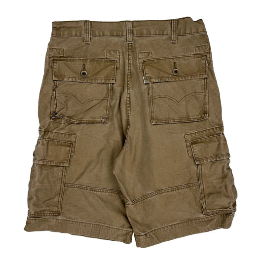 Vintage Levis Cargo Shorts - 34W 11L Brown Cotton