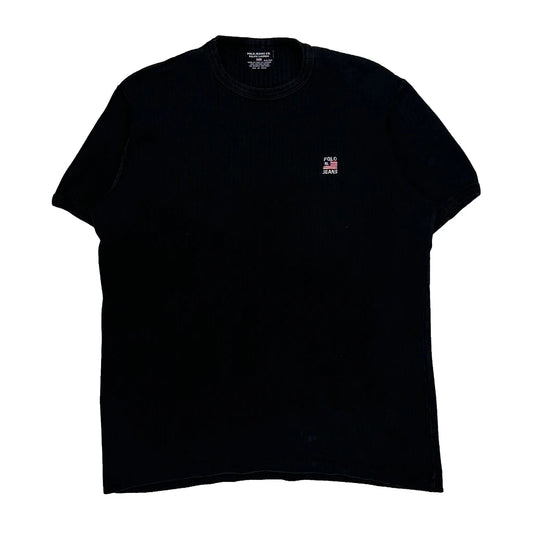 Vintage Polo By Ralph Lauren T-Shirt - Medium Black Cotton
