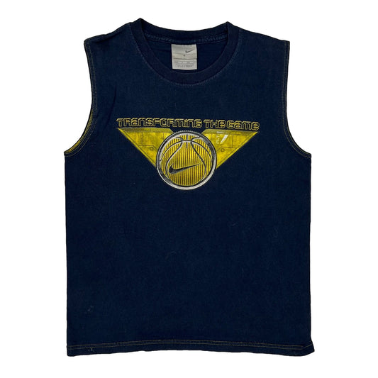 Age 8 Nike Graphic Vest - Small Blue Cotton