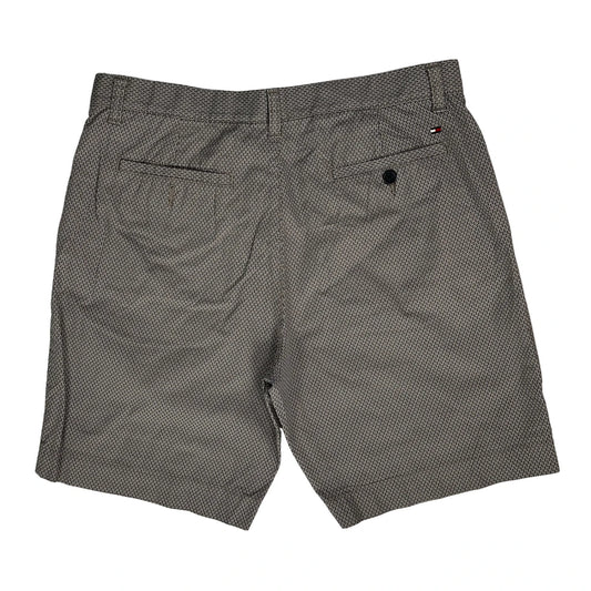 Vintage Tommy Hilfiger Checked Chino Shorts - 34W 10L Grey Cotton