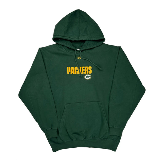 Vintage Packers Nfl Hoodie - Medium Green Cotton