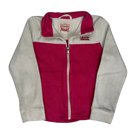 Age 6-7 Levis Fleece Jacket - Small Pink Polyester