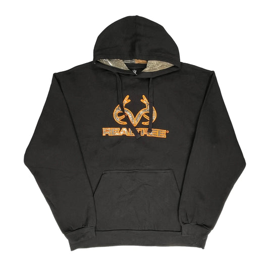Realtree Camo Hoodie - XL Black Cotton Blend