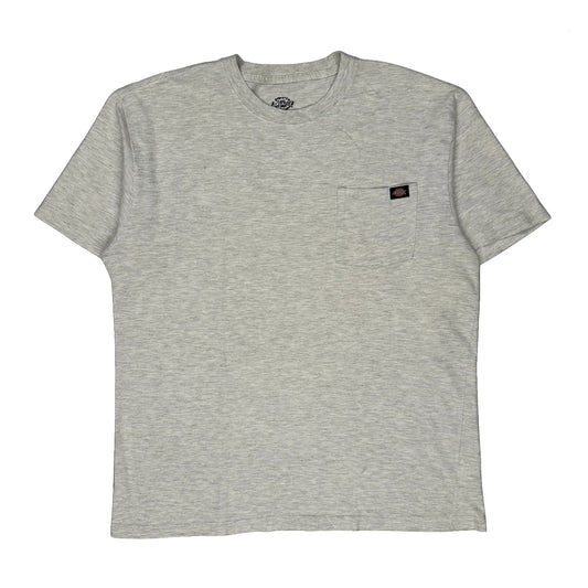 Dickies T-Shirt - Large Grey Cotton