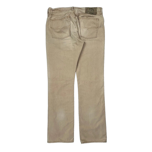 Polo By Ralph Lauren Jeans - 34W 35L Beige Cotton