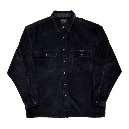 Wrangler Cord Shirt - XL Black Corduroy