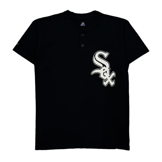 Vintage Chicago White Sox Majestic Mlb Jersey - Medium Black Cotton