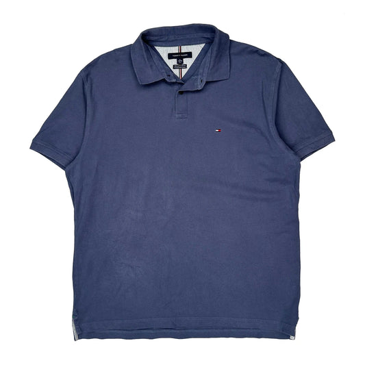 Vintage Tommy Hilfiger Polo Shirt - XL Navy Cotton