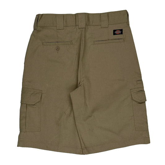 Dickies Baggy Cargo Shorts - 31W 9L Khaki Cotton