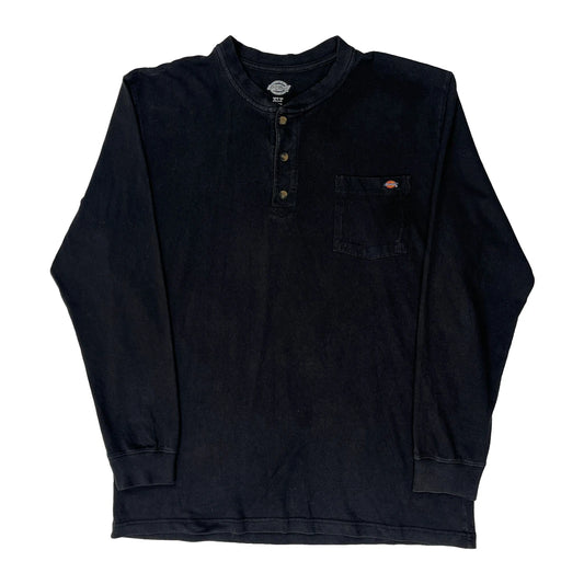Dickies Tall Long Sleeve T-Shirt - XL Black Cotton
