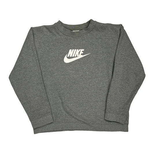 Nike Sweatshirt - Large Grey Cotton