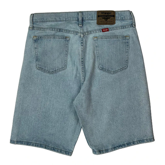 Vintage Wrangler Denim Shorts - 32W 10L Light Wash Cotton
