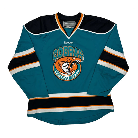 Cobras Central Mass Reebok Graphic Jersey - XL Blue Polyester