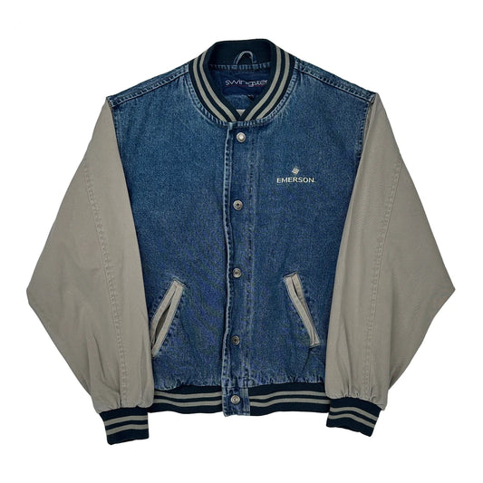 Swingster Varsity Jacket - Small Blue Cotton