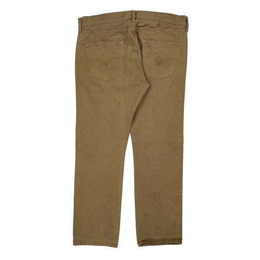 Vintage 501 Levis Trousers - 35W 30L Beige Cotton