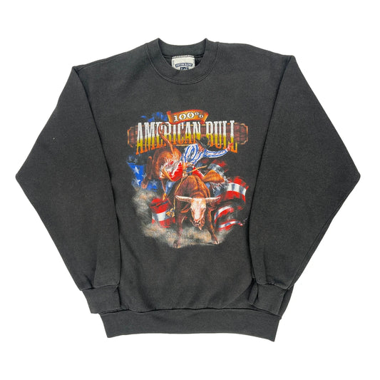 American Bull Lee Graphic Sweatshirt - Medium Black Cotton Blend