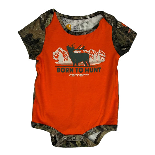 Age 6 Months Carhartt Overalls - 3XS Orange Cotton