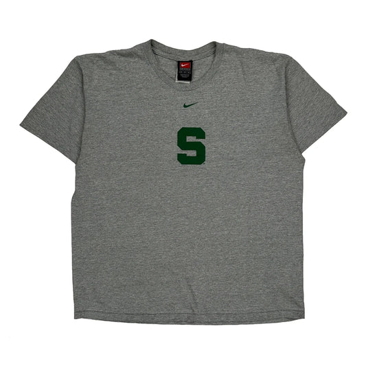 Football Nike T-Shirt - Medium Grey Cotton