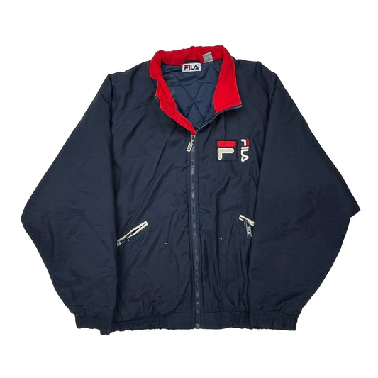 Fila Windbreaker - XL Red Nylon
