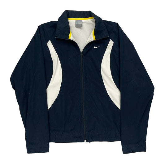 Nike Track Jacket - Large Navy Polyester