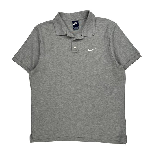 Nike Polo Shirt - XL Grey Cotton