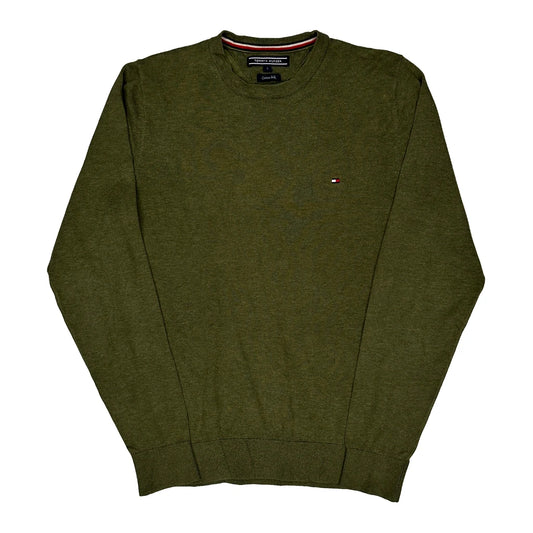 Tommy Hilfiger Jumper - Small Green Cotton