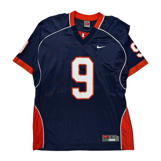 Illinois Nike Jersey - Large Navy Polyester