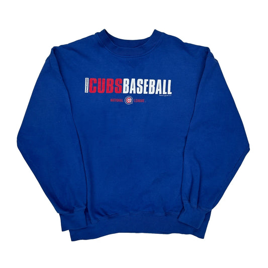 Chicago Cubs Majestic Mlb Sweatshirt - XL Blue Cotton