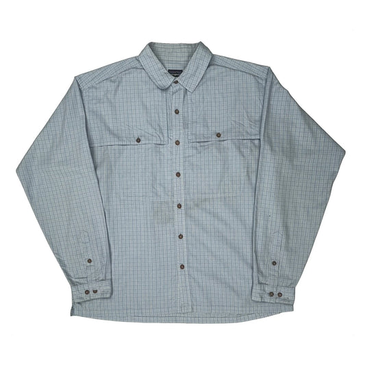 Patagonia Checked Shirt - XL Blue Polyester Blend