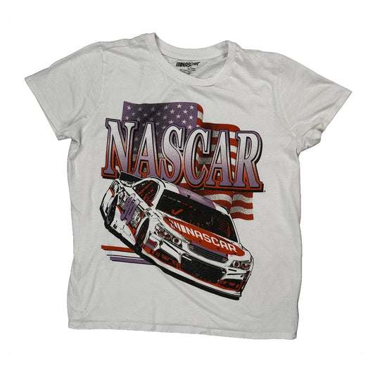 Nascar Nascar T-Shirt - XL White Cotton Blend