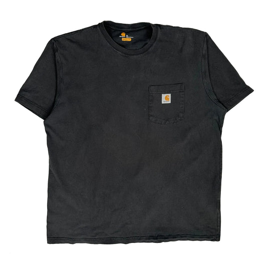 Vintage Carhartt T-Shirt - XL Black Cotton