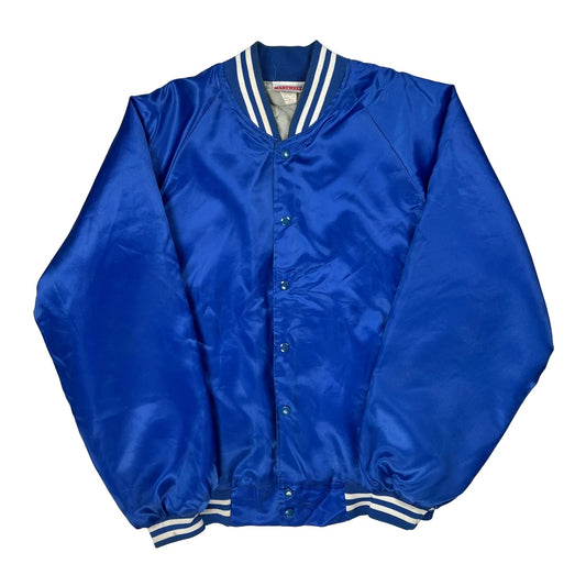 Perry Printing Milwaukee Hartwell Varsity Jacket - Large Blue Polyester